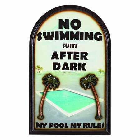 RAM GAMEROOM 29In. H No Swimming Suits ODR639
